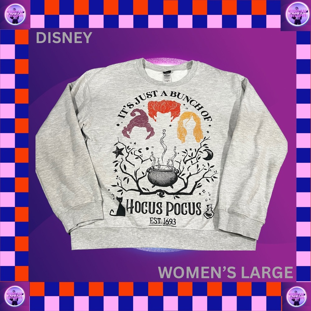 Disney Hocus Pocus crewneck sweatshirt in grey